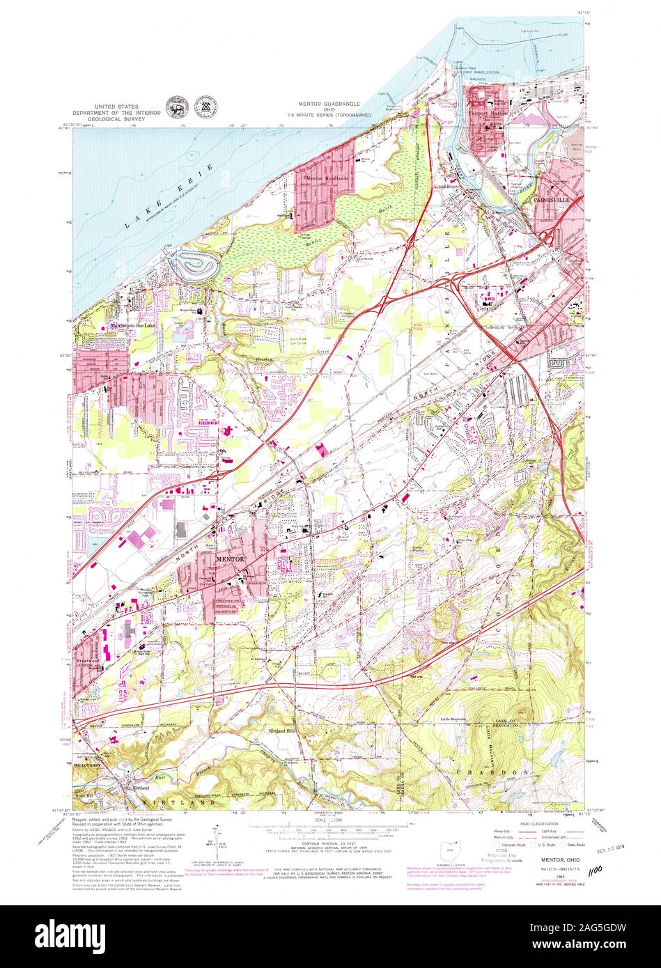 Mentor ohio map Cut Out Stock Images & Pictures Alamy