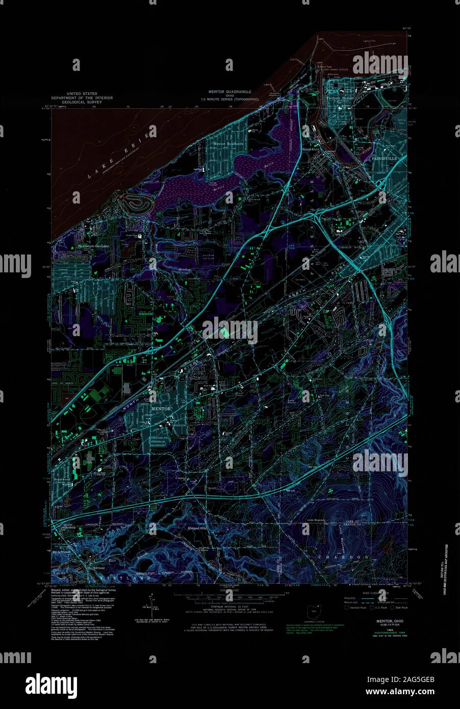 Map of mentor ohio hires stock photography and images Alamy