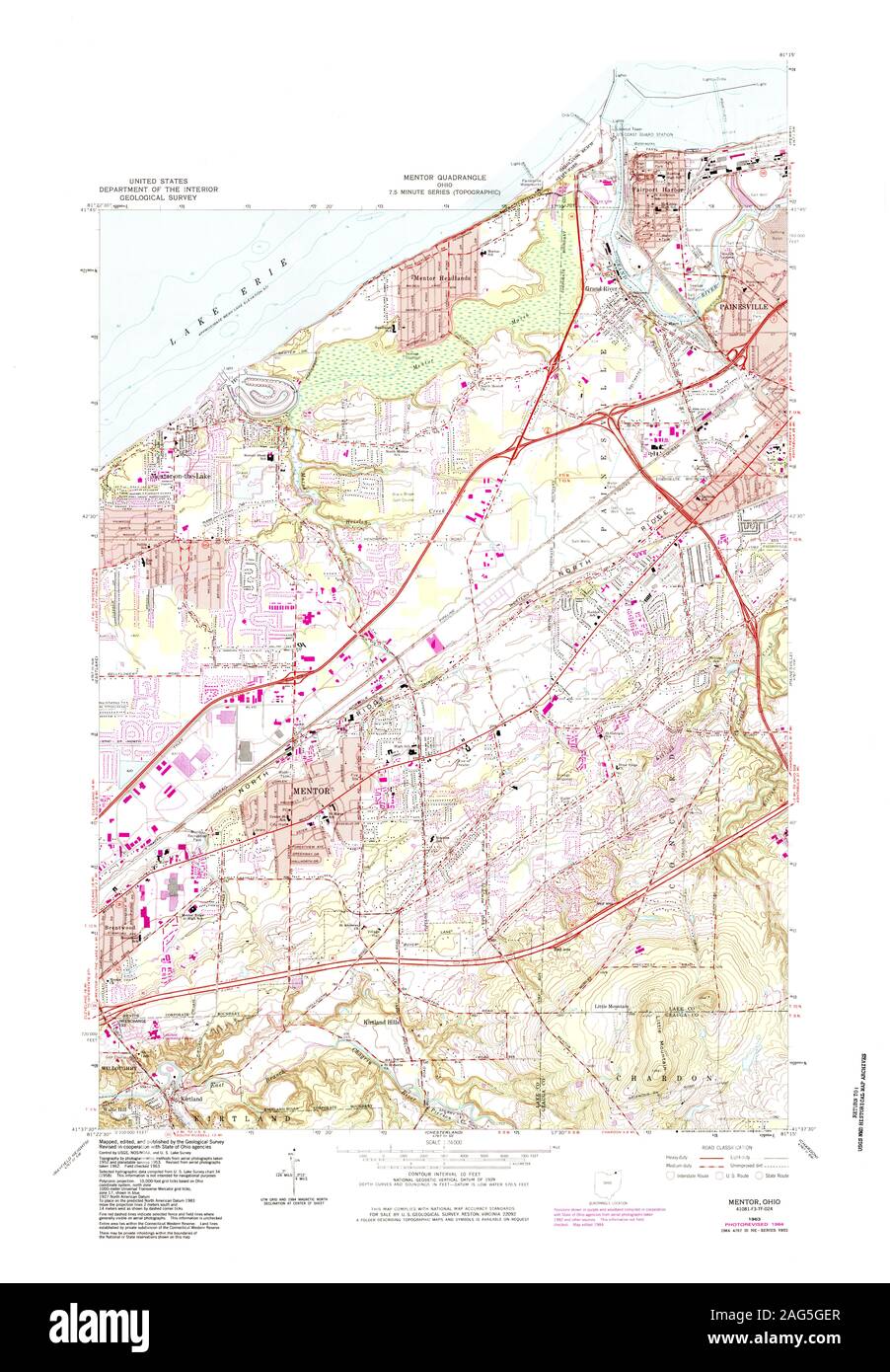 Map of mentor ohio Cut Out Stock Images & Pictures Alamy