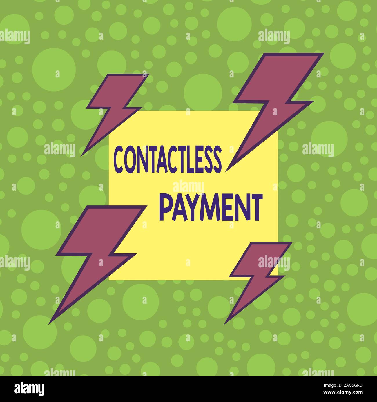Handwriting text Contactless Payment. Conceptual photo use near field communication for making secure payments Asymmetrical uneven shaped format patte Stock Photo