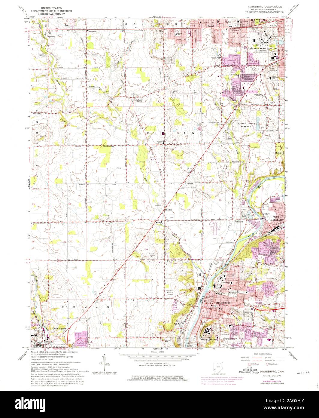 Miamisburg ohio map hires stock photography and images Alamy