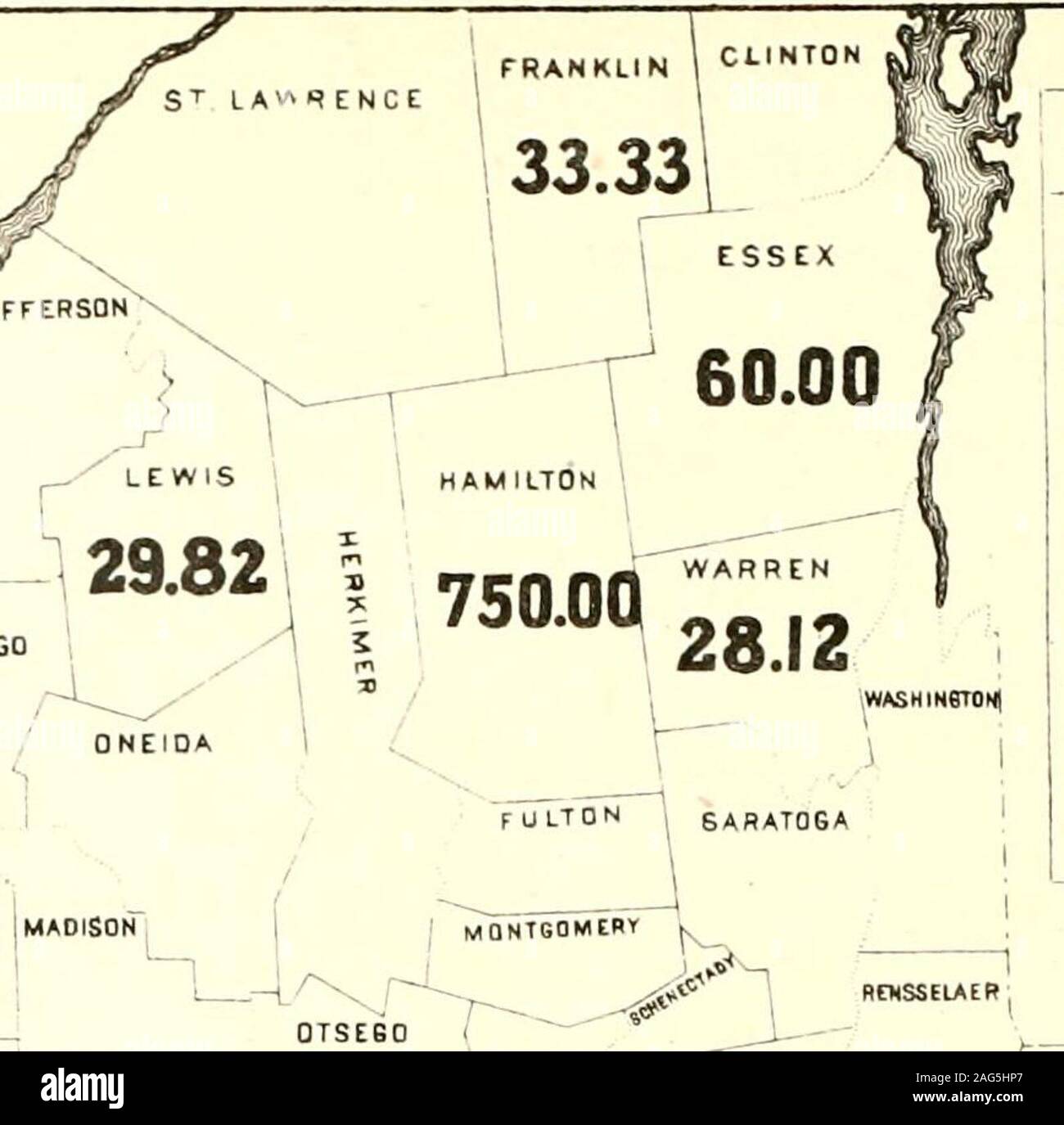. Census of the state of New York for 1875. Map E. INCREASE OF COLORED POPULATION OF NEW YORK, 1870 to 1875 INCREASE OF COLORED POPULATION OF N E W YORK.1870 TO 1875. Mj^0fW^^$^^ ^JEFFERSON OSWEGO iJHLt Arts GCNESIC munRUE. 19.01 r^UVIHSSTOM I O 1 ONONOAOA m .-^. TV CORTLANOt. Counties. 1 Per Ct ! Hamilton, 1 750.00 1 Cortland, 2 77.59 i Essex, 3 60.00 1 Steuben, 4 45.00 Putnam, s 40.00 : Orleans, 6 38.95 Franklin, 7 33,33 Lewfs, 8 29.82 Warren, 9 28.12 1 Kings, 10 23 42 , Schoharie, 11 23.12 ! Livingston, 12 20.47 Monroe, 13 19.01 Onondaga, 14 16.81 : Broome, * li.18 CATTARAUGJS ALLE8AHY iXHA Stock Photo