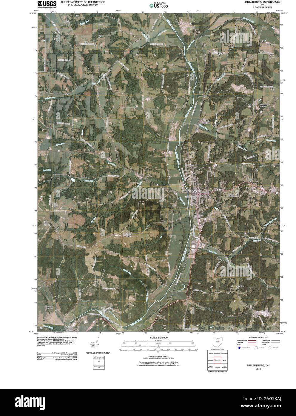 Millersburg ohio map hires stock photography and images Alamy