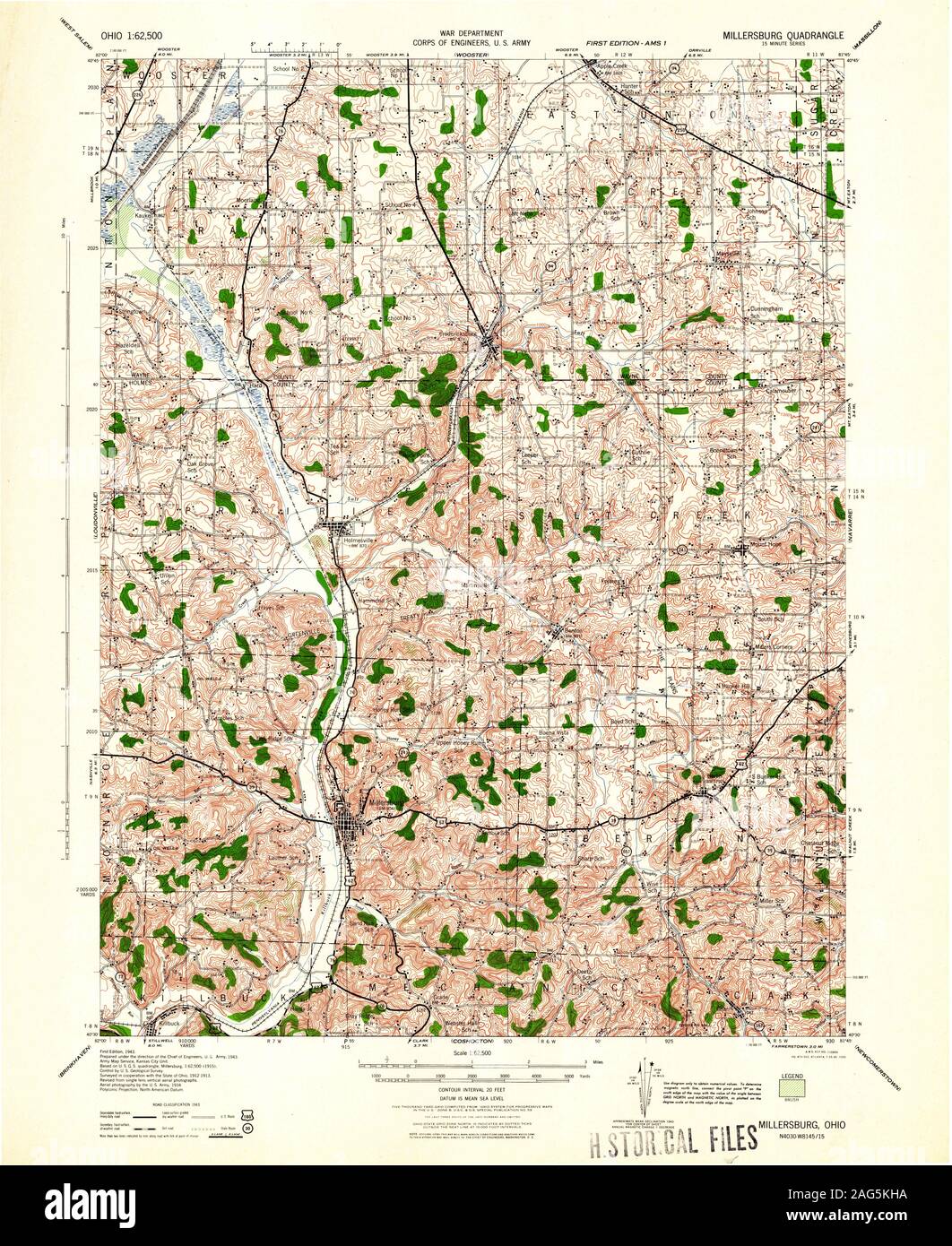 Map of millersburg ohio hires stock photography and images Alamy