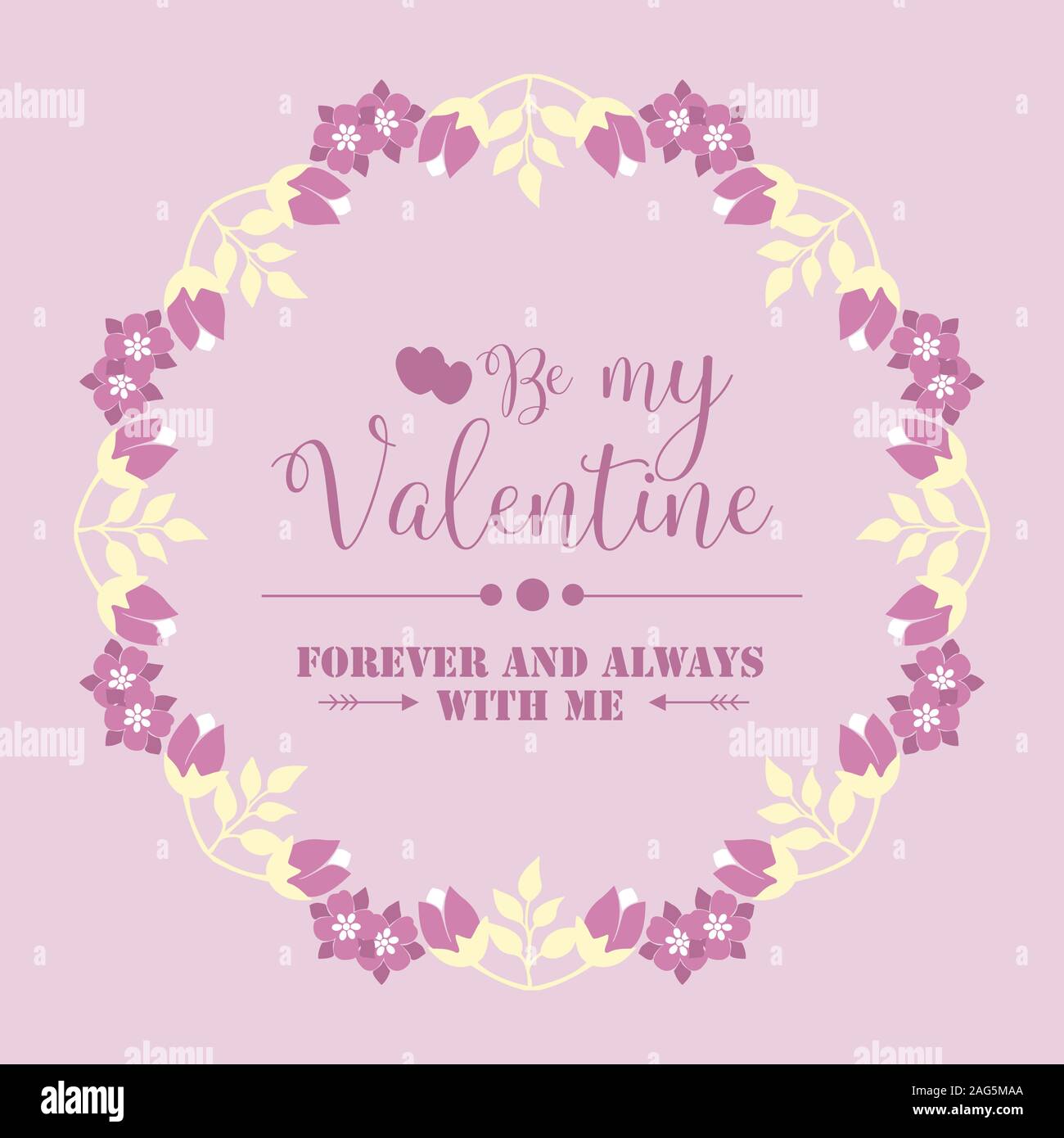 Decoration pink floral frame unique, for invitation card design happy ...