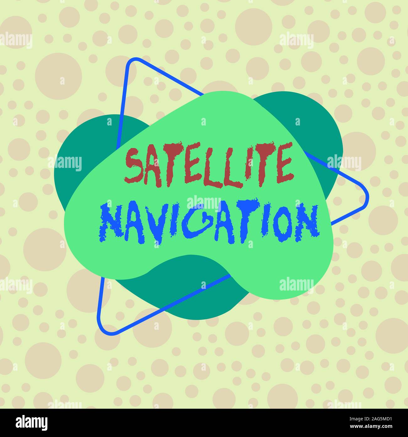 Conceptual hand writing showing Satellite Navigation. Concept meaning
