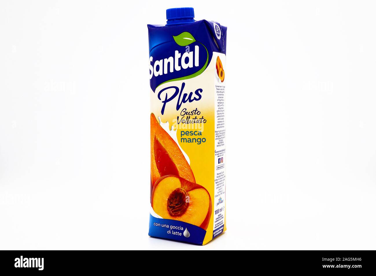 Santal Fruit Juice. Santal is an Italian brand of juices and nectars  product by Parmalat, Lactalis Group Stock Photo - Alamy