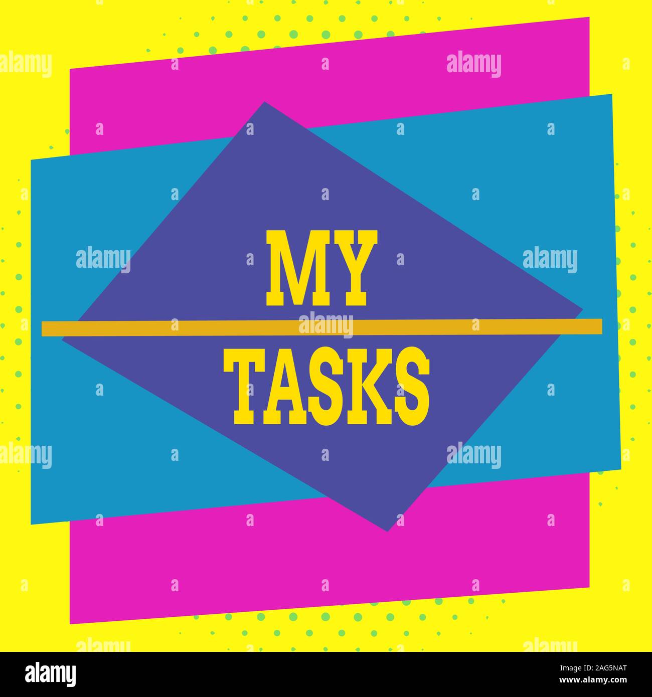Writing note showing My Tasks. Business concept for assigned piece of ...