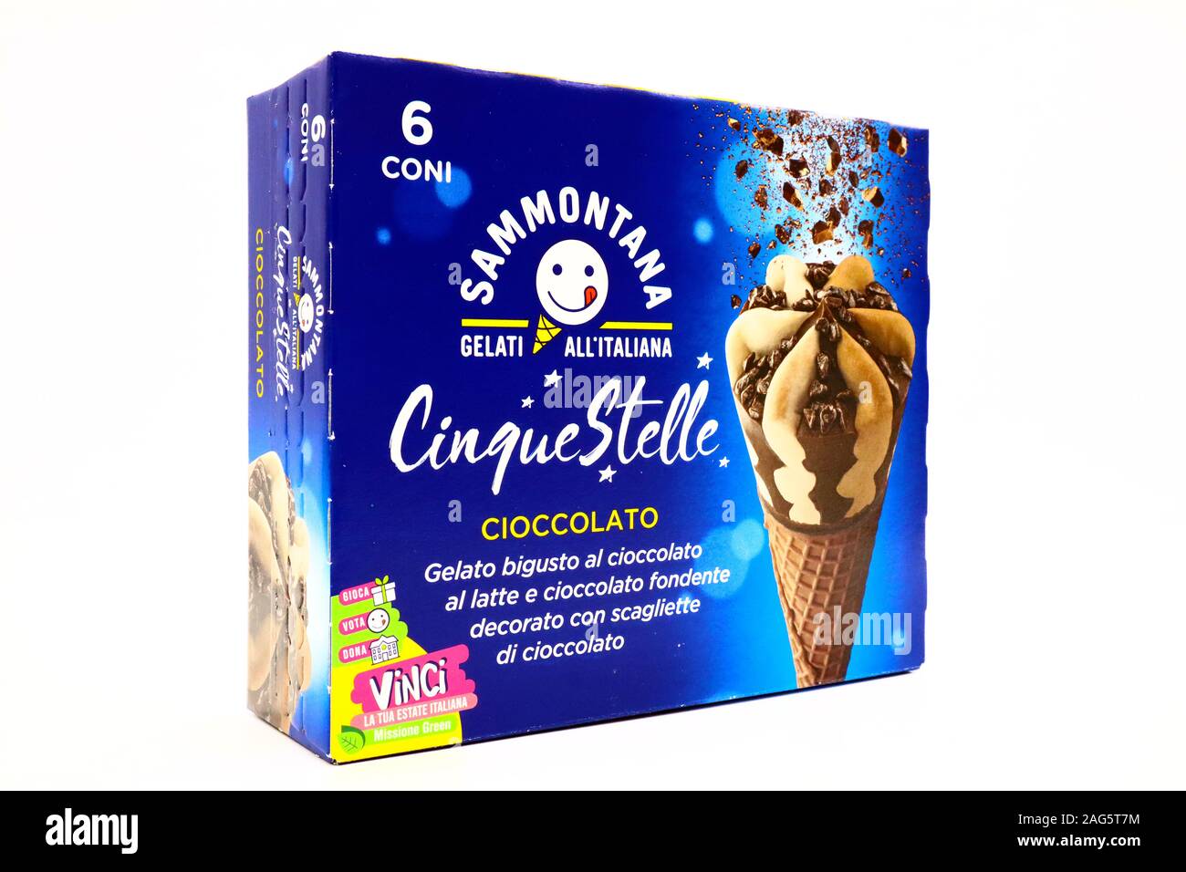 Cinque Stelle Ice Cream Cinque Stelle Is A Brand Of Sammontana Stock Photo Alamy