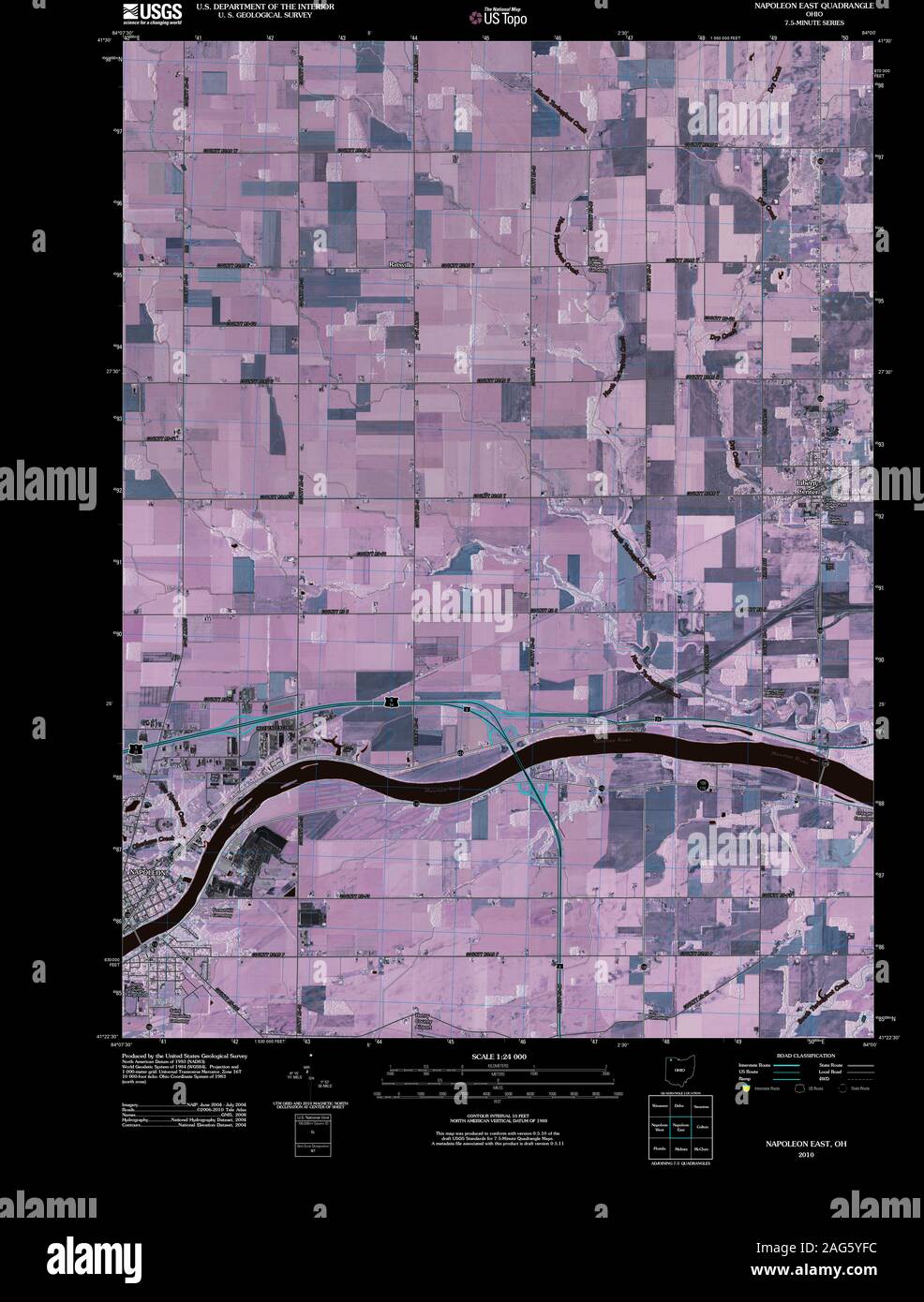 Napoleon ohio map hires stock photography and images Alamy