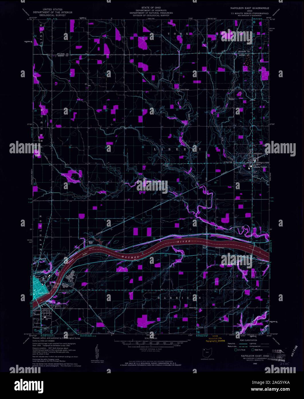 Napoleon ohio map hires stock photography and images Alamy