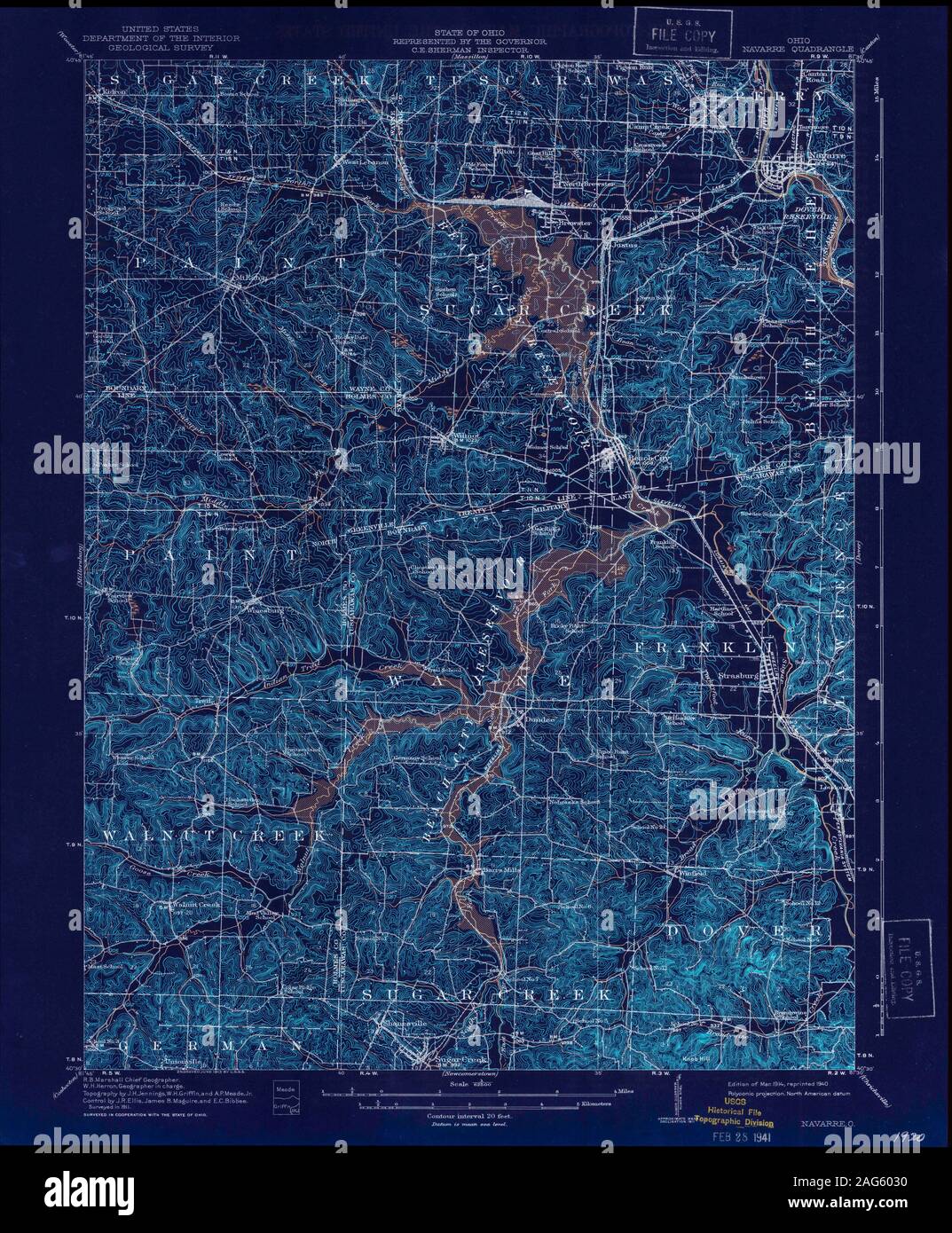 Map of navarre ohio hires stock photography and images Alamy