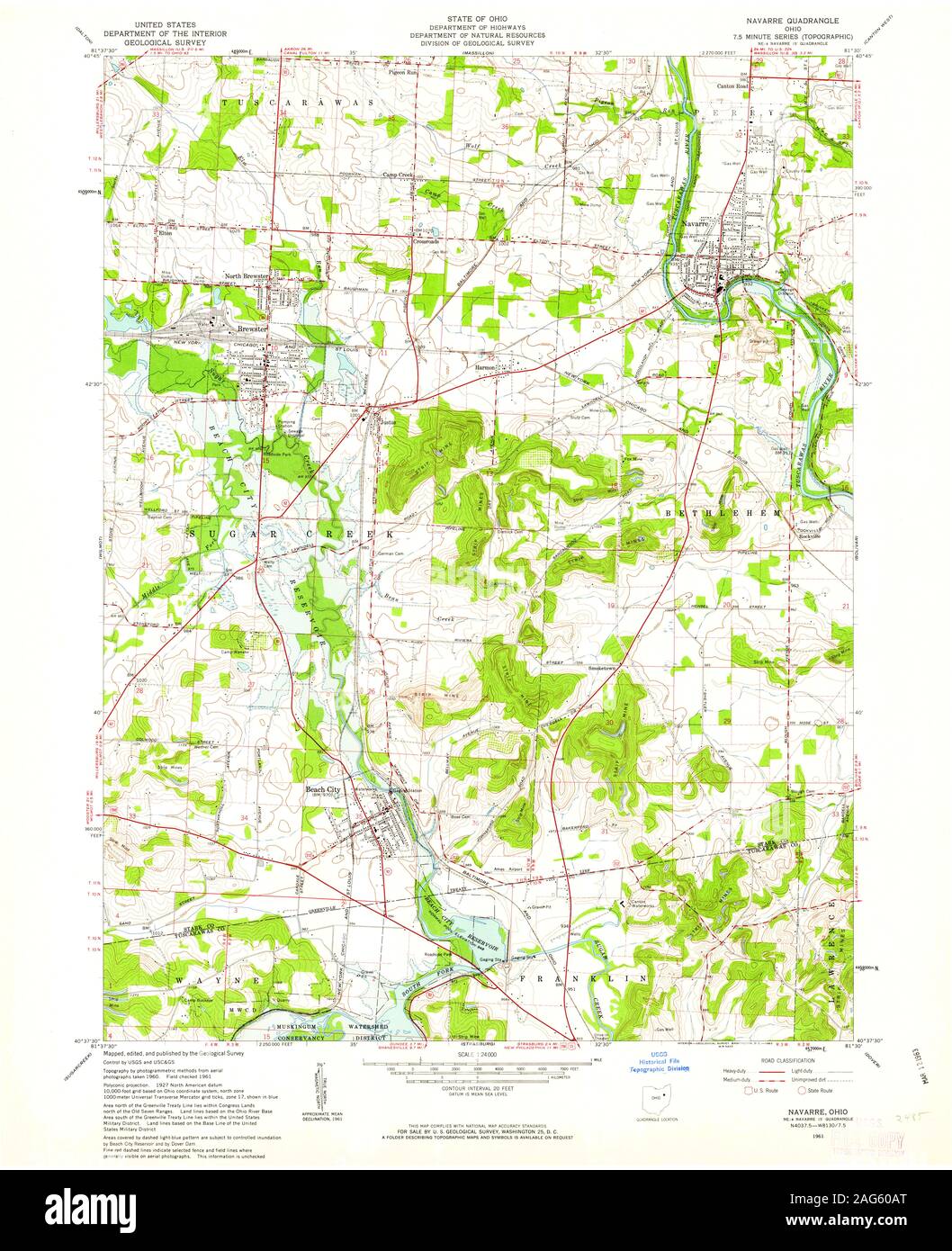 Navarre ohio map hires stock photography and images Alamy