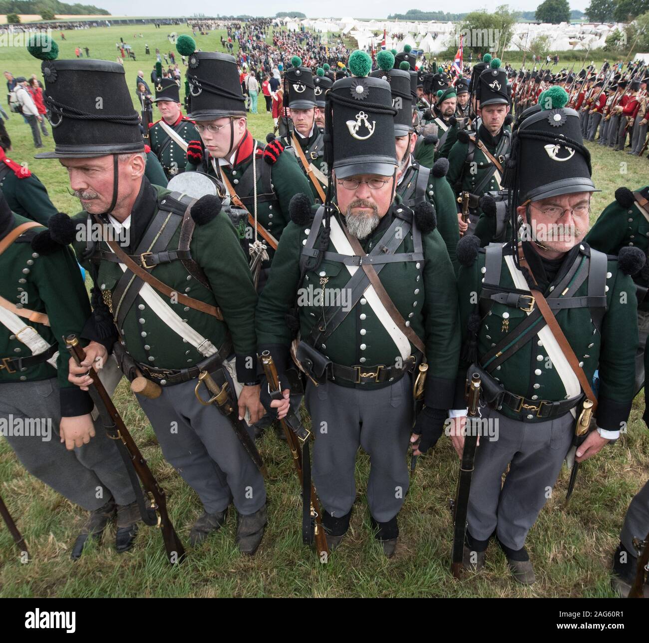 Waterloo Battle Site, Belgium. 19th June, 2015. Final preparations and ...