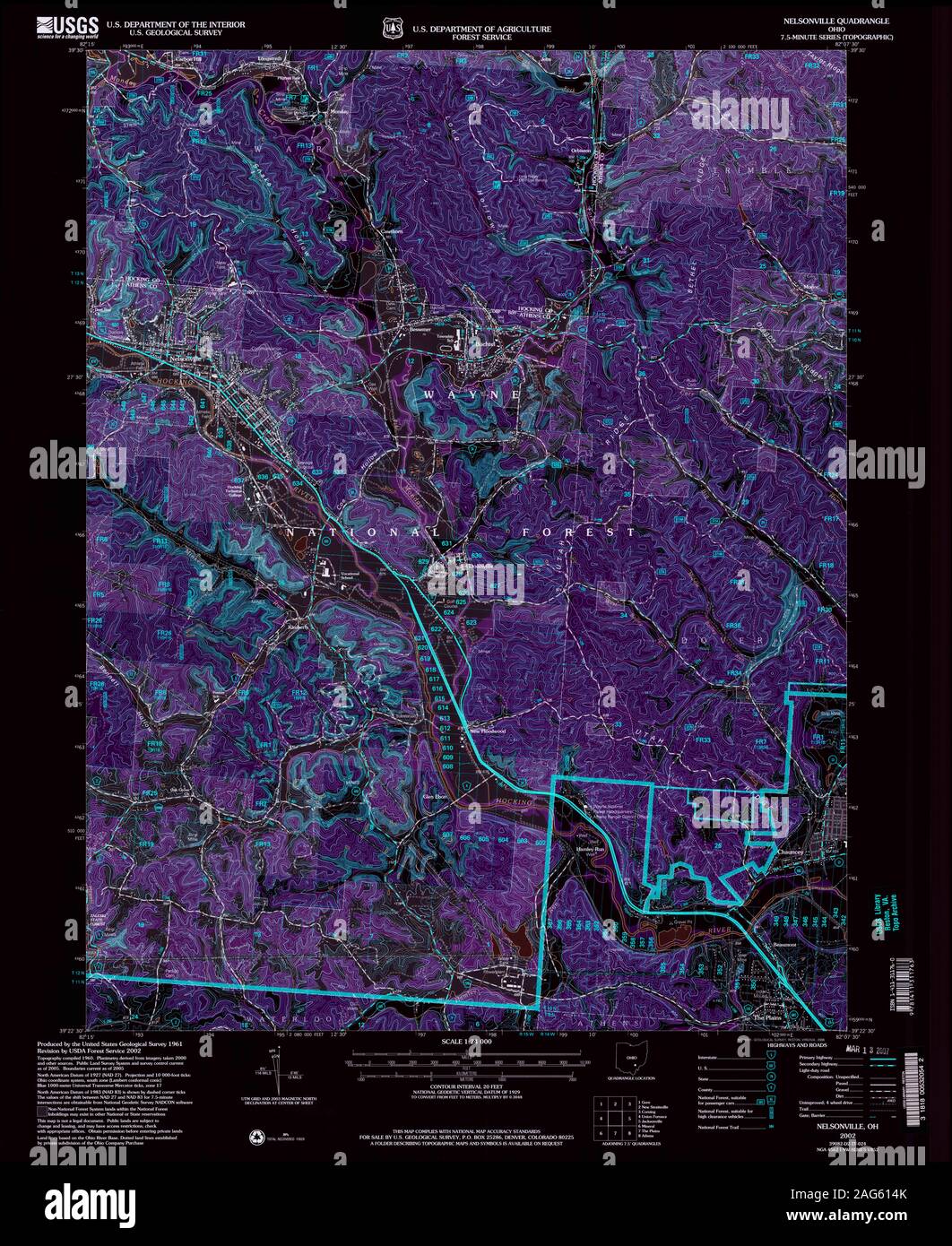 Nelsonville ohio map hires stock photography and images Alamy