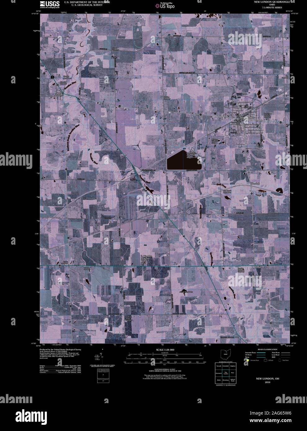 New London Ohio Map High Resolution Stock Photography and Images Alamy