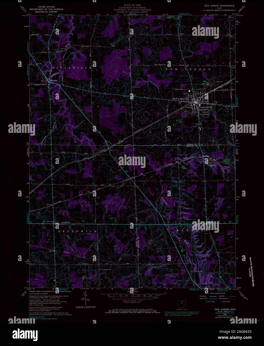 New london ohio map hires stock photography and images Alamy