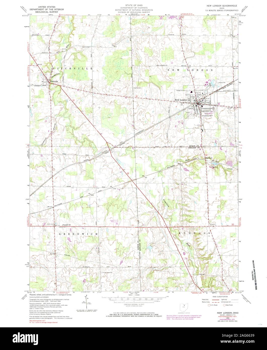 Map of new london ohio Cut Out Stock Images & Pictures Alamy