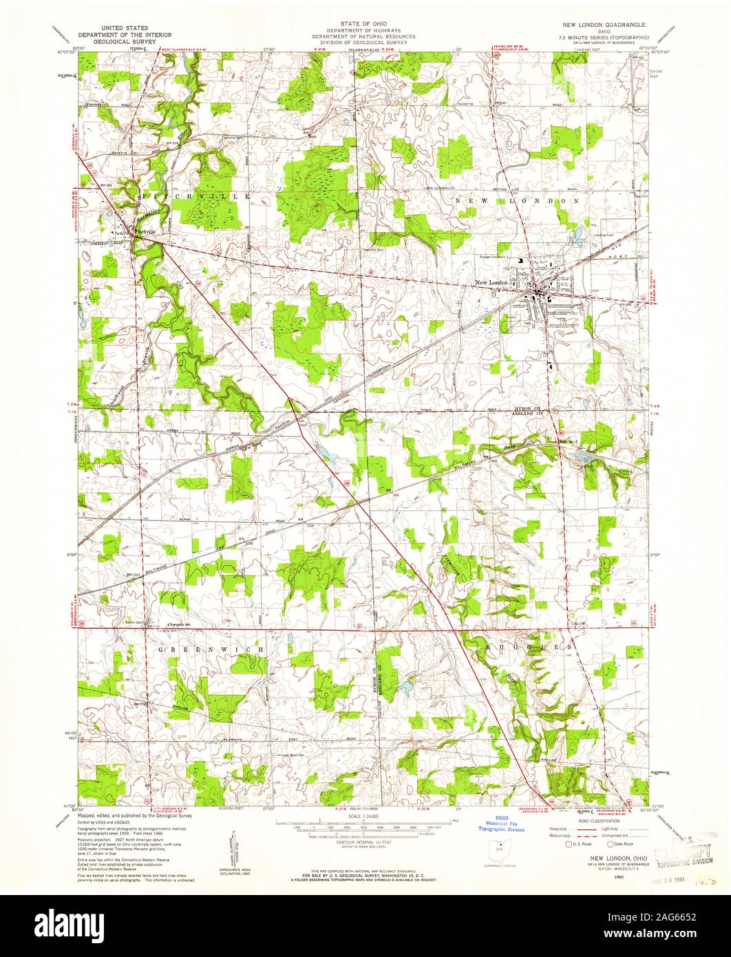Map of new london ohio Cut Out Stock Images & Pictures Alamy