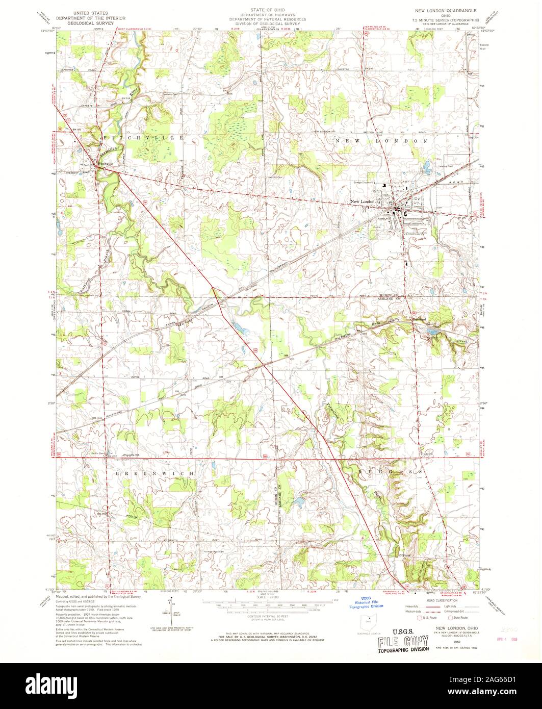 New London Ohio Map New London Ohio Map Cut Out Stock Images & Pictures - Alamy