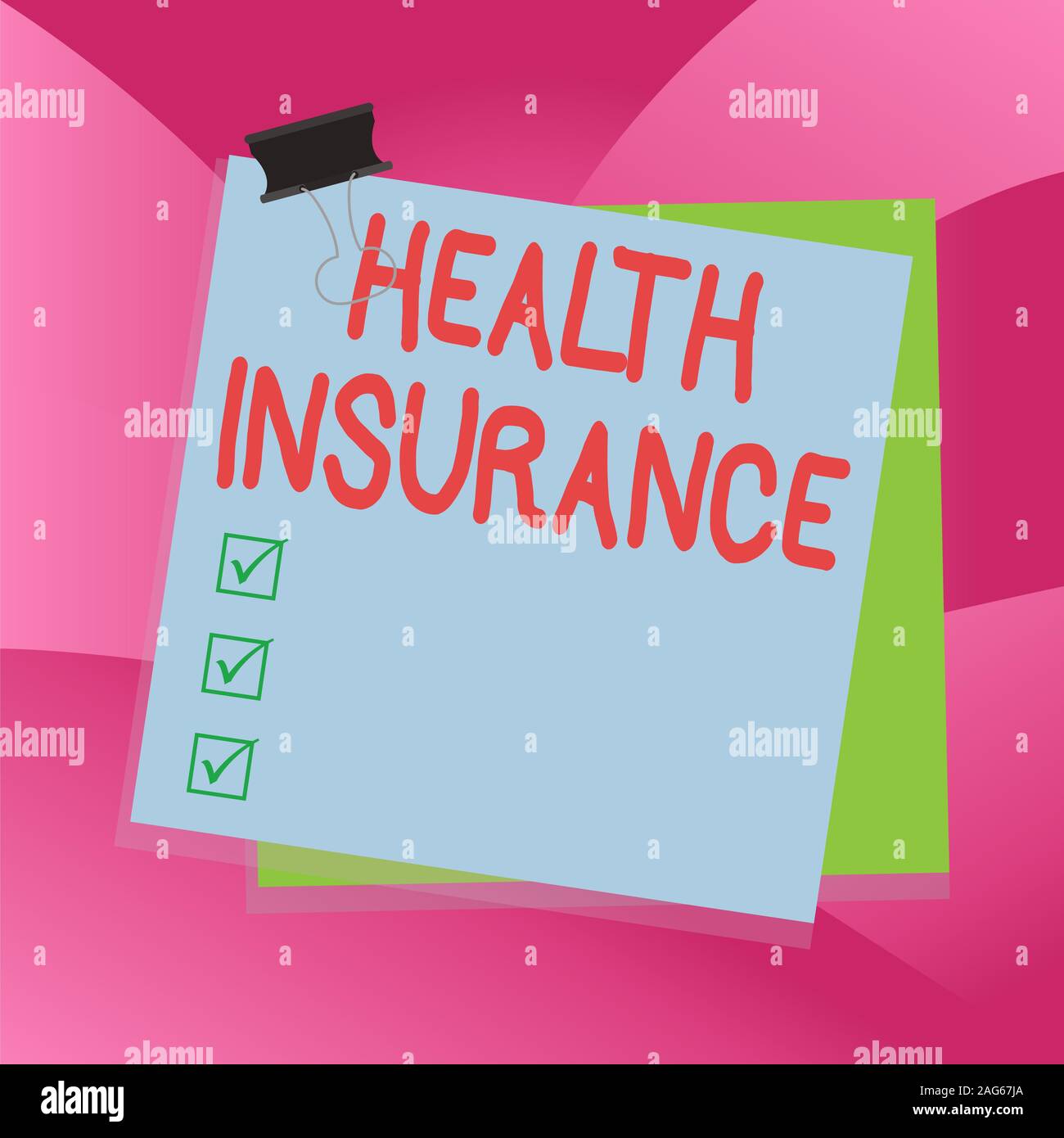 Handwriting text writing Health Insurance. Conceptual photo reimburse ...