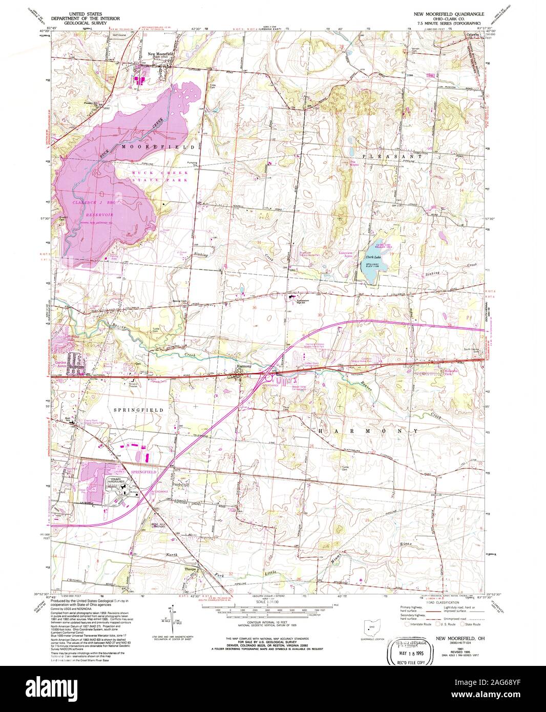 Map of moorefield hires stock photography and images Alamy