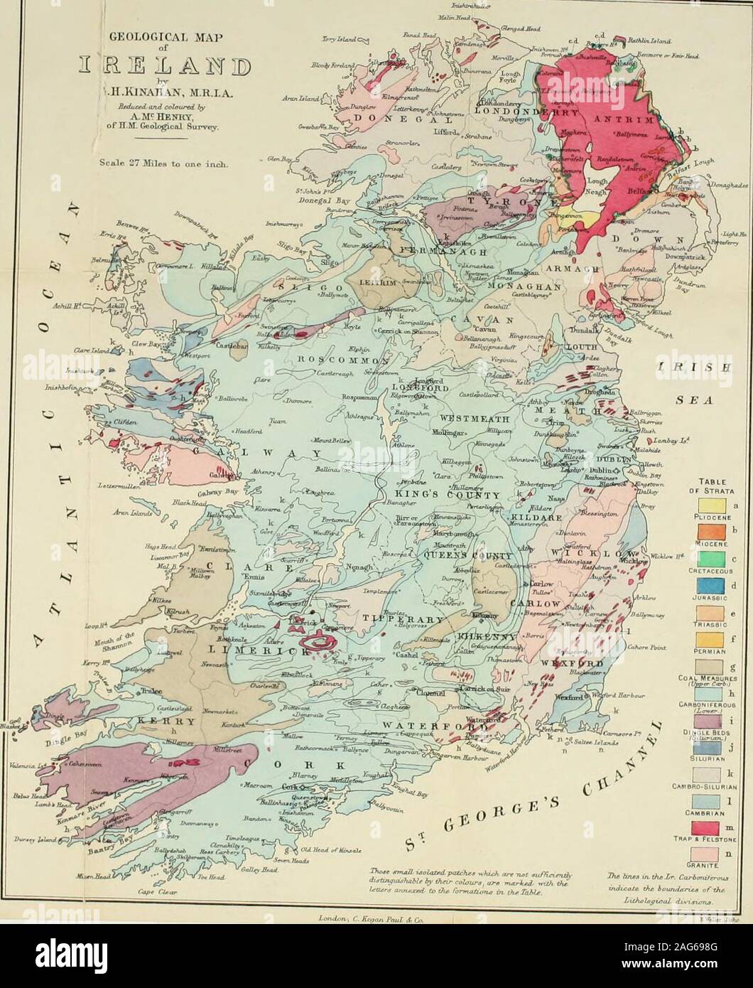 Geological Survey Of Ireland Maps Manual Of The Geology Of Ireland. Fam^l ? C^t^syo^ D—