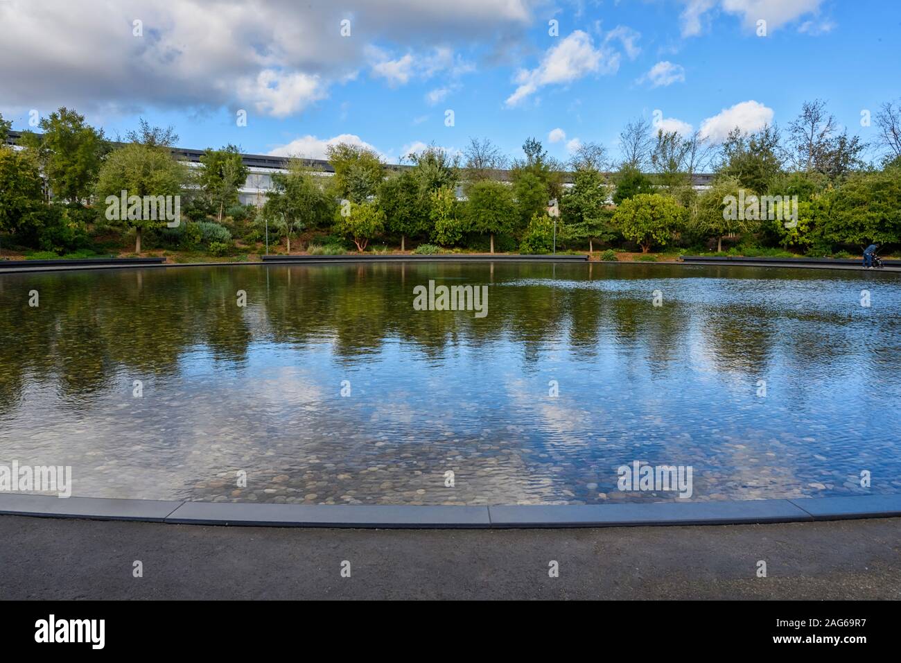 Cupertino CA USA December 14, 2019: Apple headquarters offices building ...