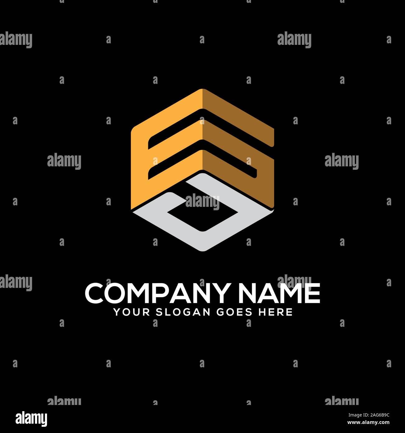 GJ letter logo designs, initial name logo vector Stock Vector