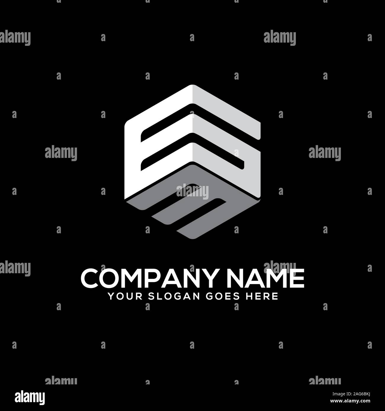 GM letter logo designs, initial name logo vector Stock Vector