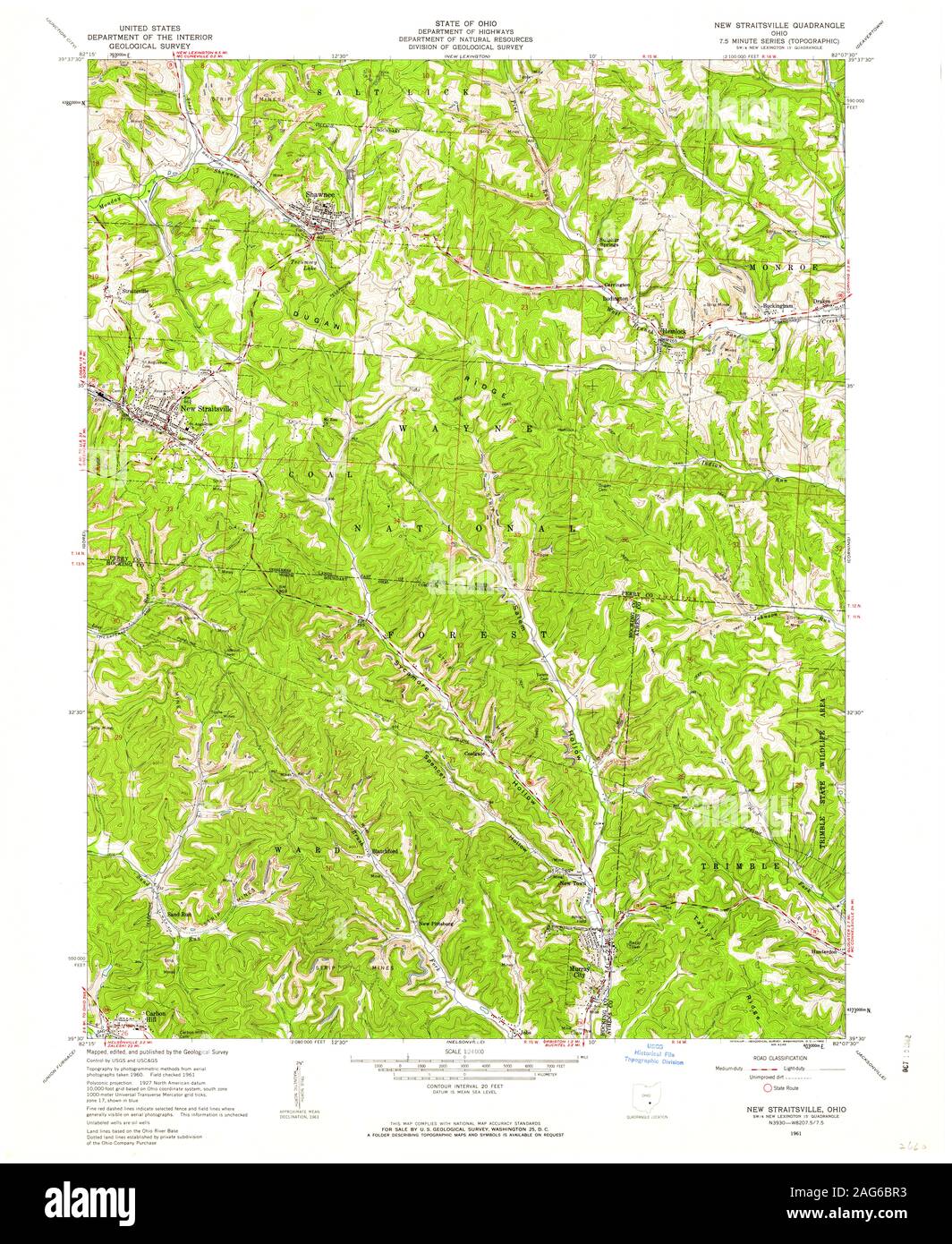 New straitsville ohio map hires stock photography and images Alamy