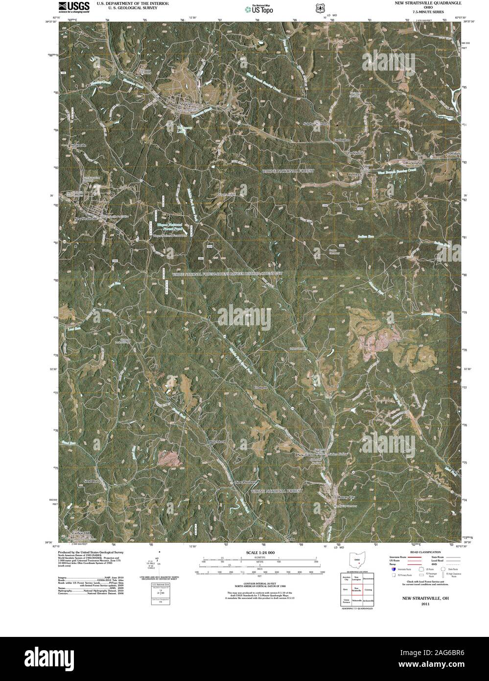 Map of new straitsville ohio hires stock photography and images Alamy