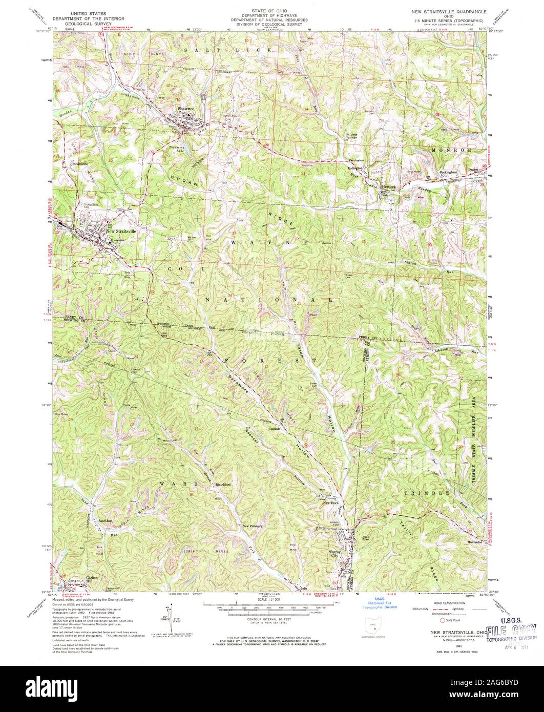 Map of new straitsville hires stock photography and images Alamy