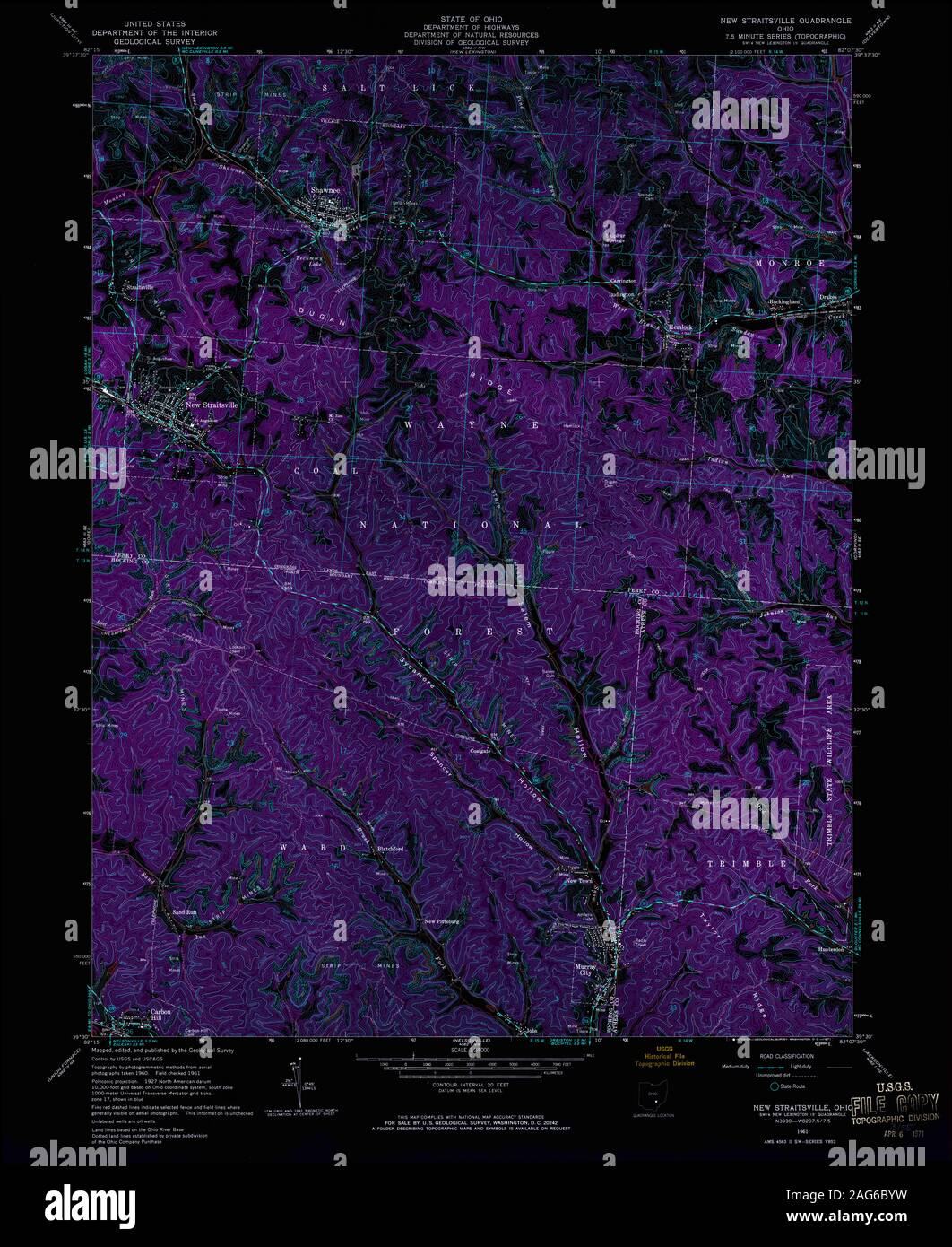 New straitsville ohio map hires stock photography and images Alamy