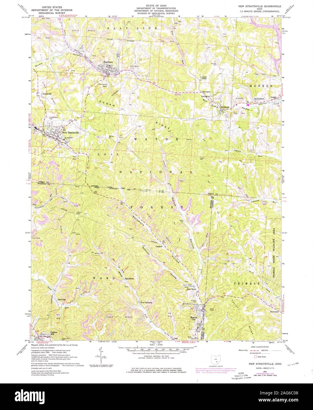 New straitsville ohio map Cut Out Stock Images & Pictures Alamy