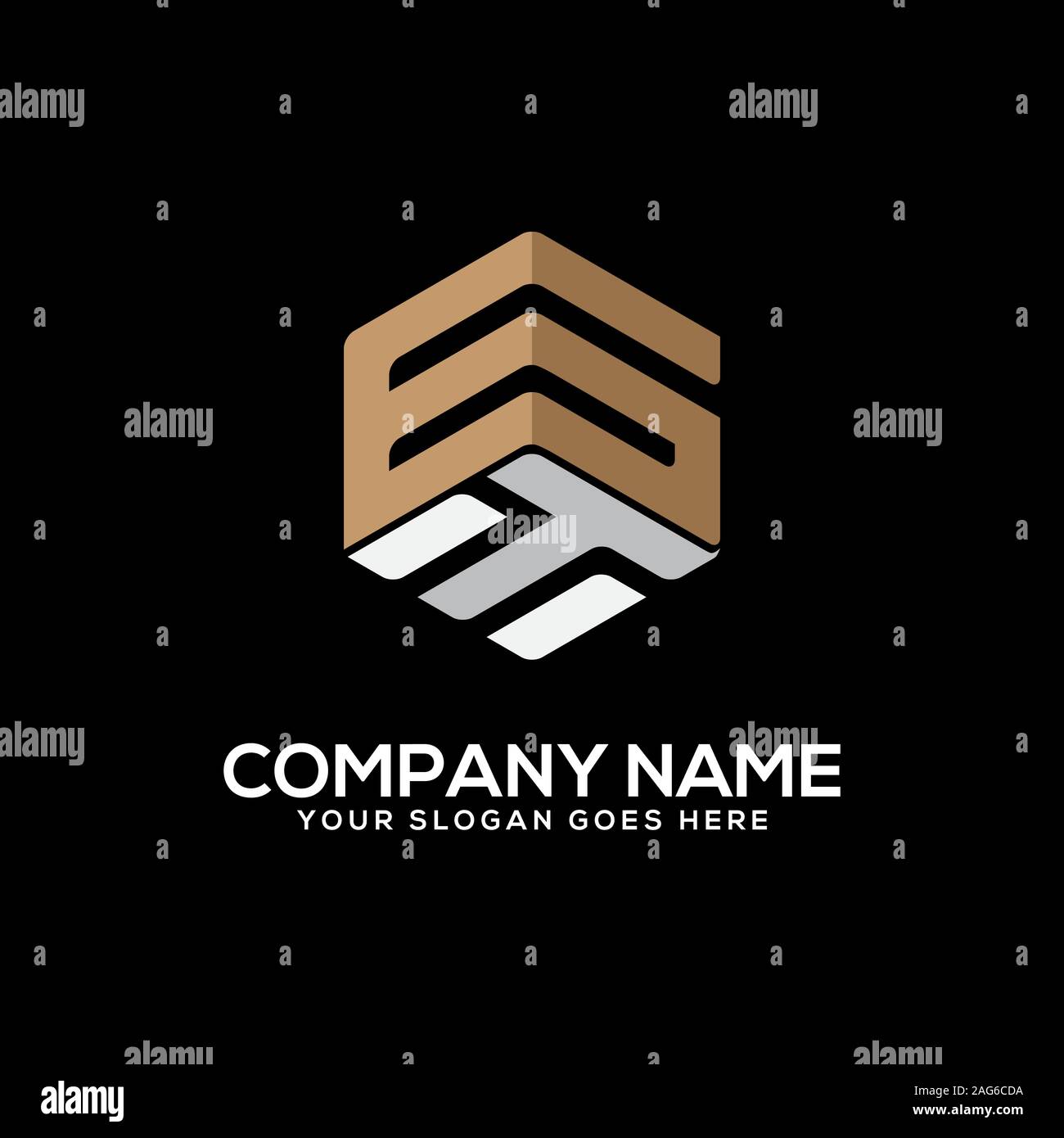 GT letter logo designs, initial name logo vector Stock Vector