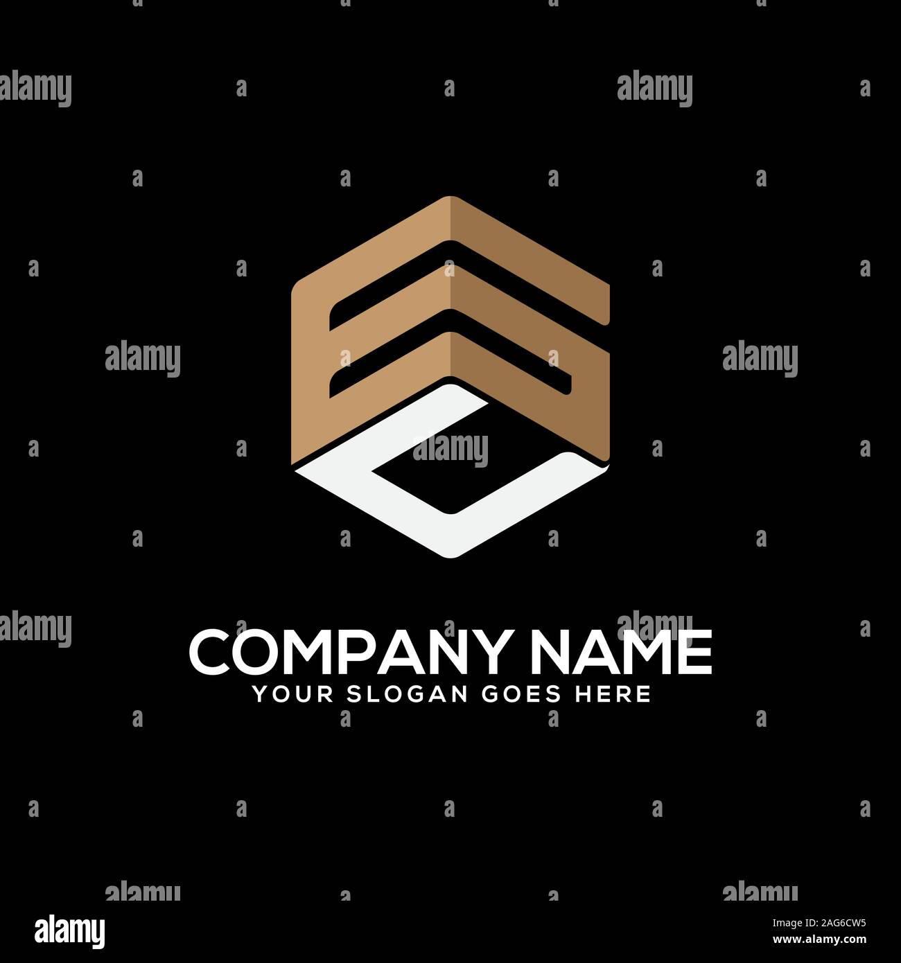 GU letter logo designs, initial name logo vector Stock Vector