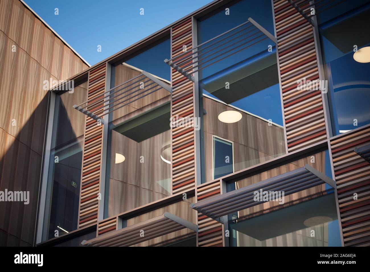 Royal Holloway University Emily Wilding modern library building London ...