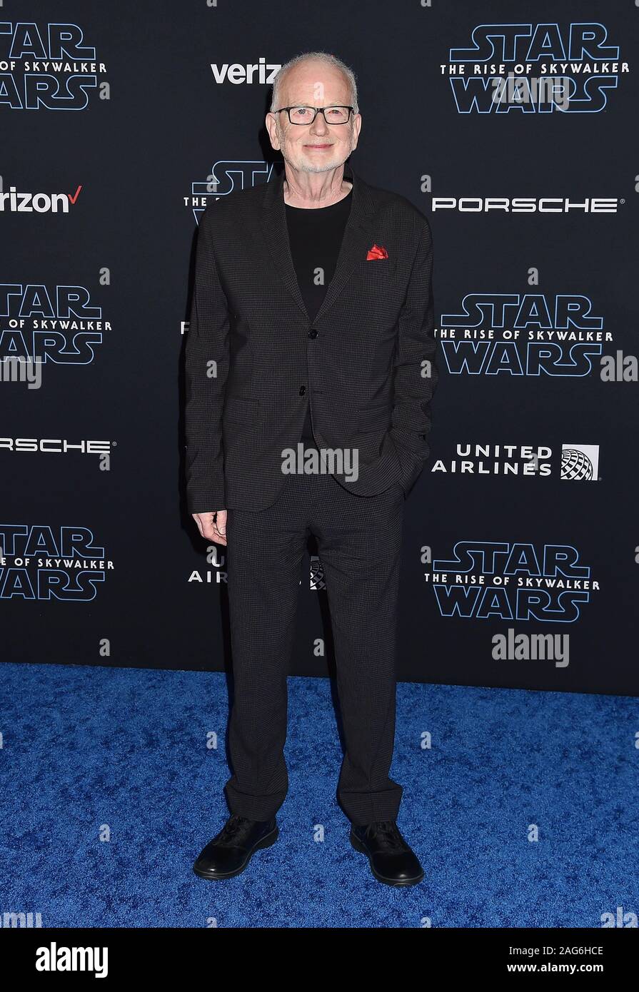 HOLLYWOOD, CA - DECEMBER 16: Ian McDiarmid attends the Premiere of Disney's 'Star Wars: The Rise Of Skywalker' at the El Capitan Theatre on December 16, 2019 in Hollywood, California. Stock Photo