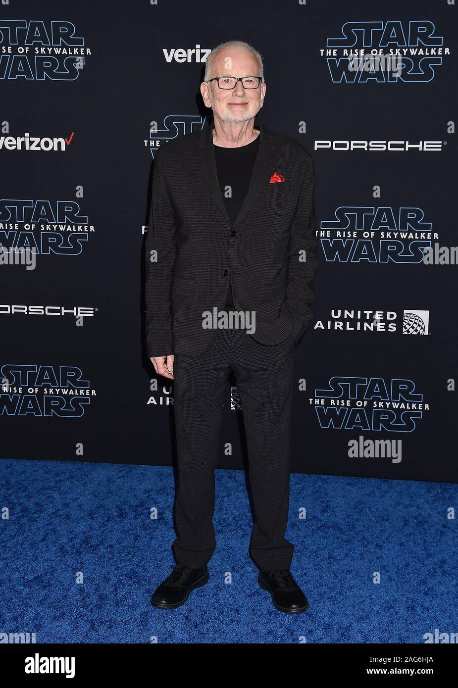 HOLLYWOOD, CA - DECEMBER 16: Ian McDiarmid attends the Premiere of Disney's 'Star Wars: The Rise Of Skywalker' at the El Capitan Theatre on December 16, 2019 in Hollywood, California. Stock Photo