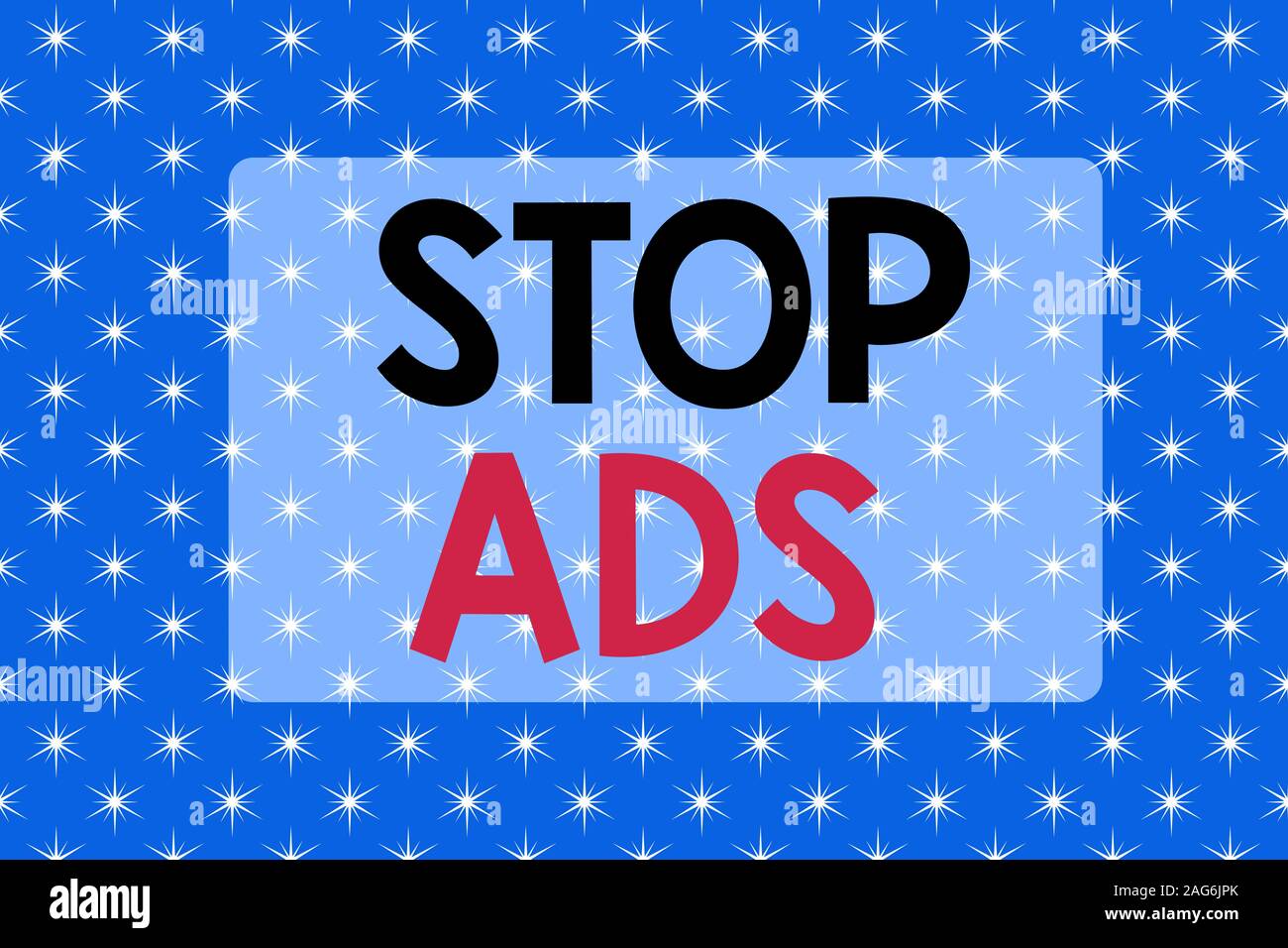 Writing note showing Stop Ads. Business concept for program that will ...