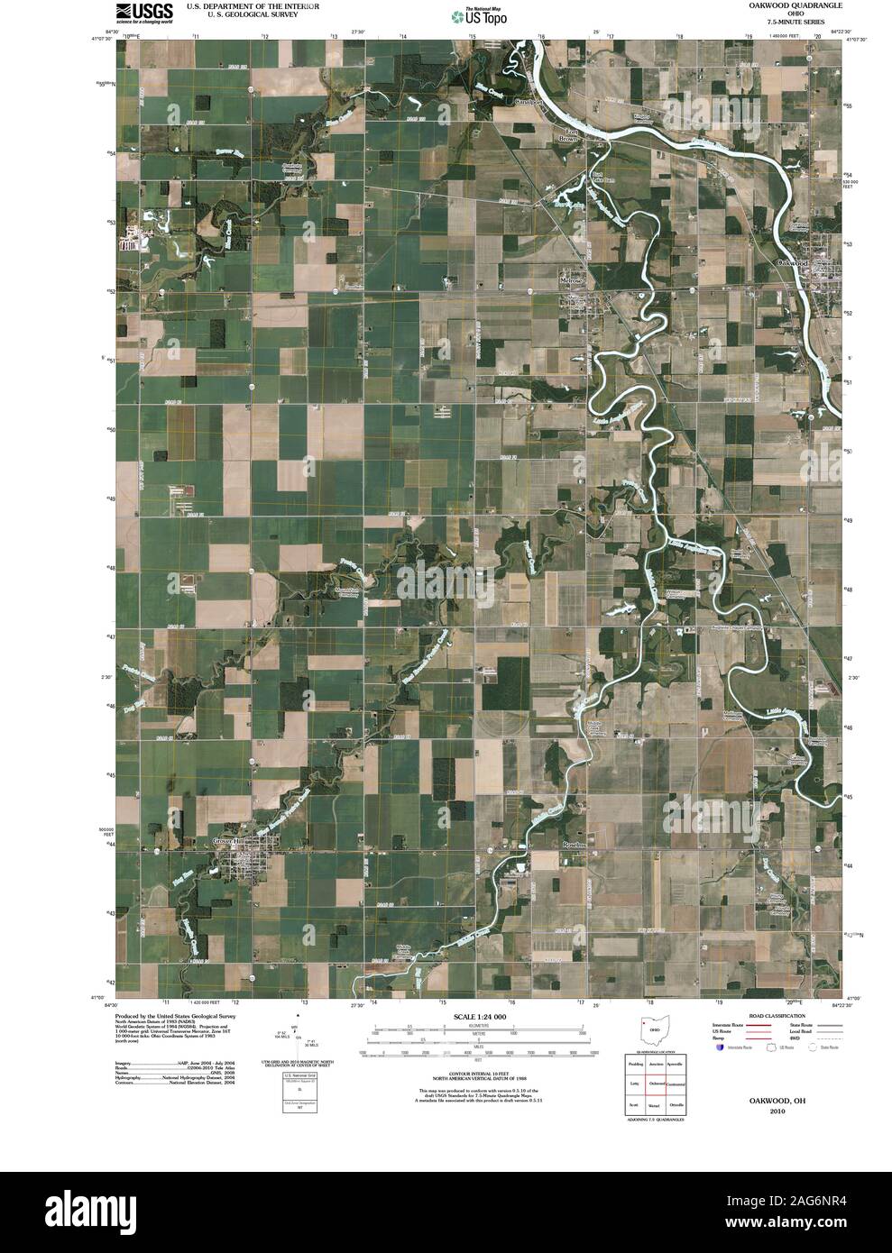 Map Of Oakwood Ohio Map Of Oakwood Ohio High Resolution Stock Photography And Images - Alamy