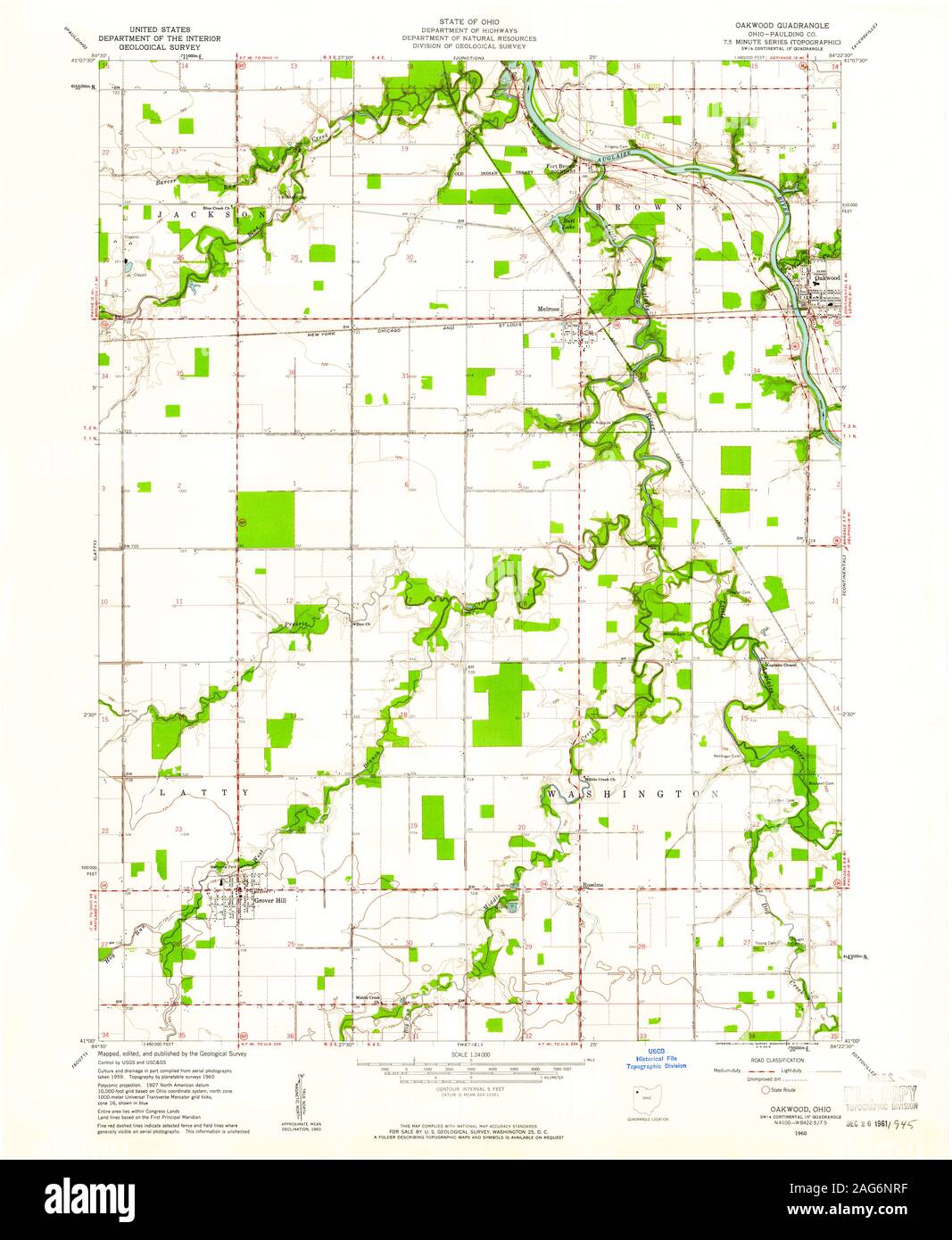 Map Of Oakwood Ohio Map Of Oakwood Ohio High Resolution Stock Photography And Images - Alamy