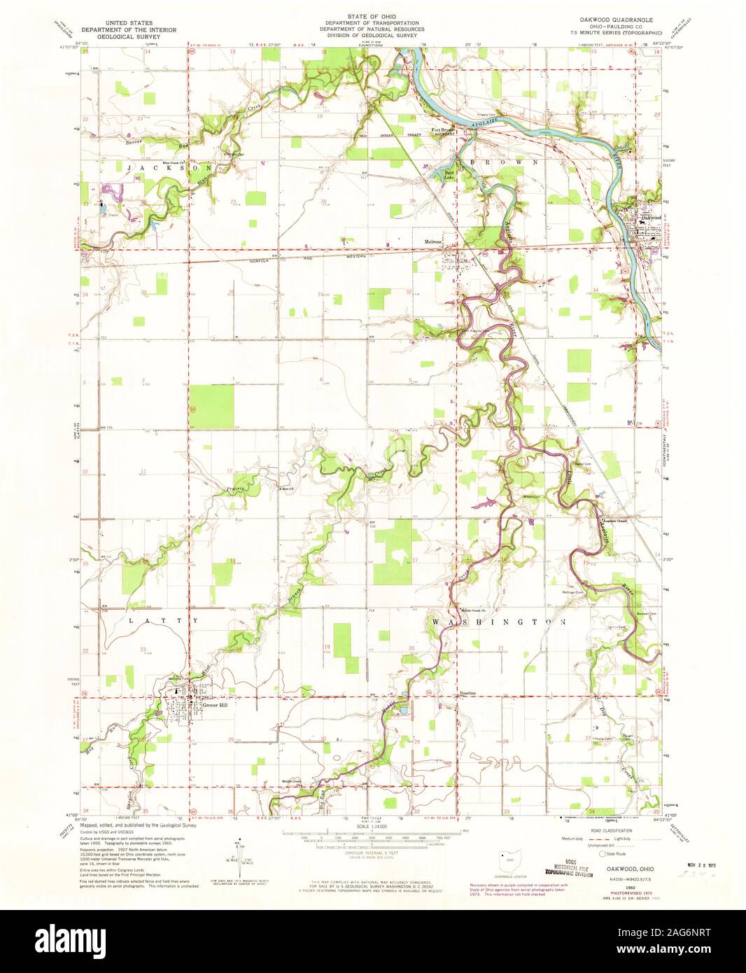 Map of oakwood ohio hires stock photography and images Alamy