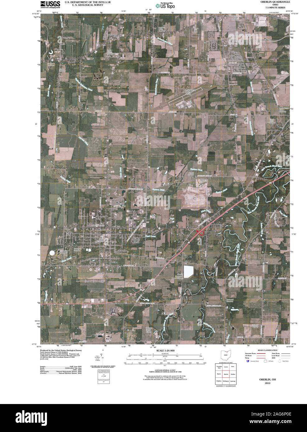 Oberlin ohio map hires stock photography and images Alamy