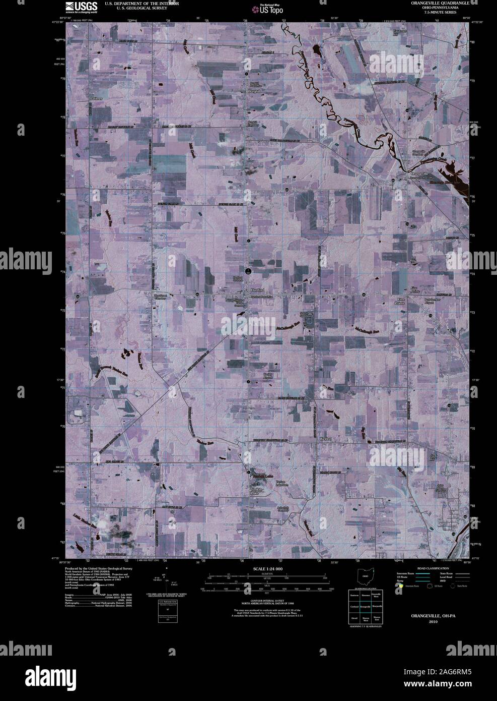 Map of orangeville hires stock photography and images Alamy