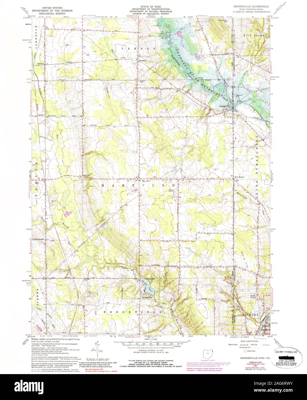 Orangeville map Cut Out Stock Images & Pictures Alamy