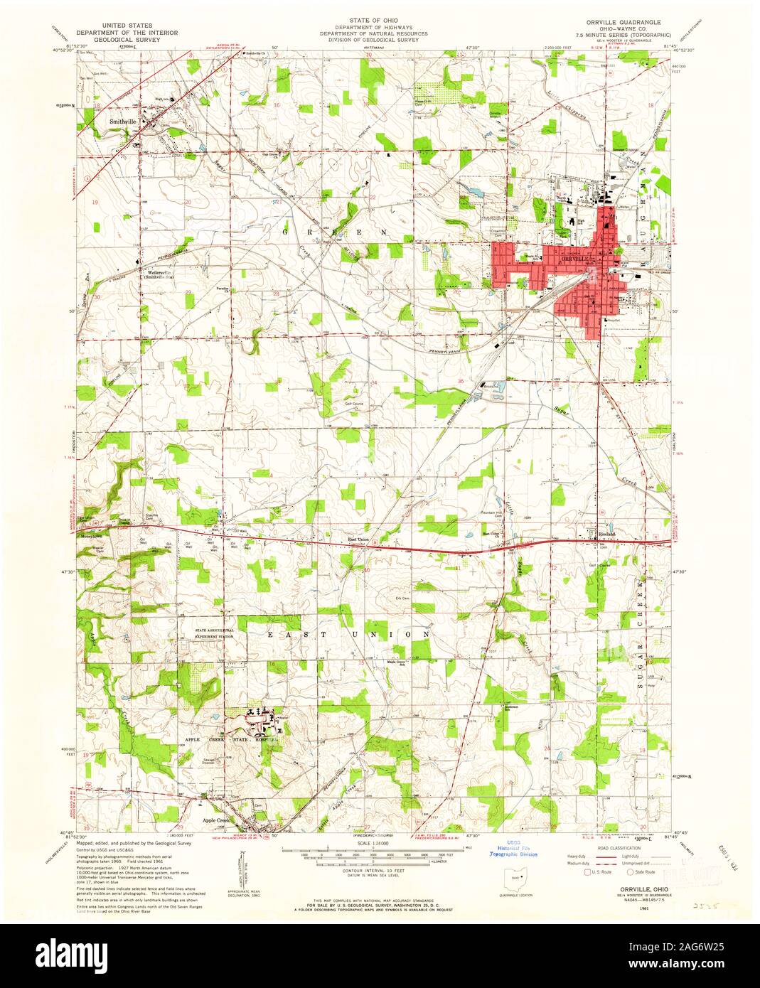 Map of orrville ohio hires stock photography and images Alamy