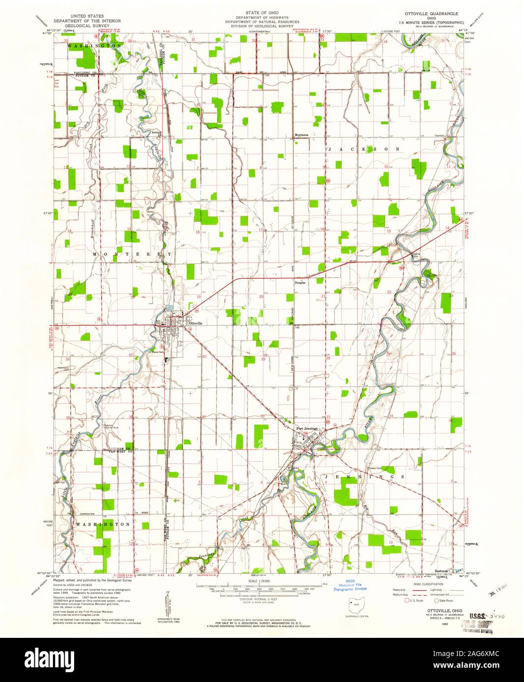 Ottoville ohio map hires stock photography and images Alamy