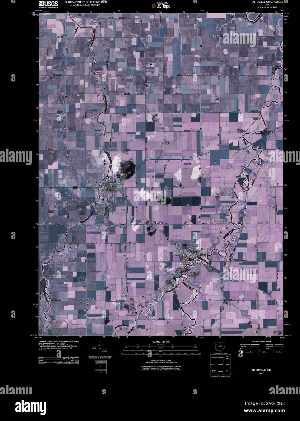 Ottoville ohio map hires stock photography and images Alamy